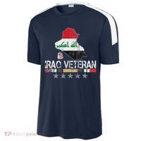 Iraq Veteran Iraq War Service Distressed Patriotic Sport-Tek Competitor United Soccer Jersey thumb 2