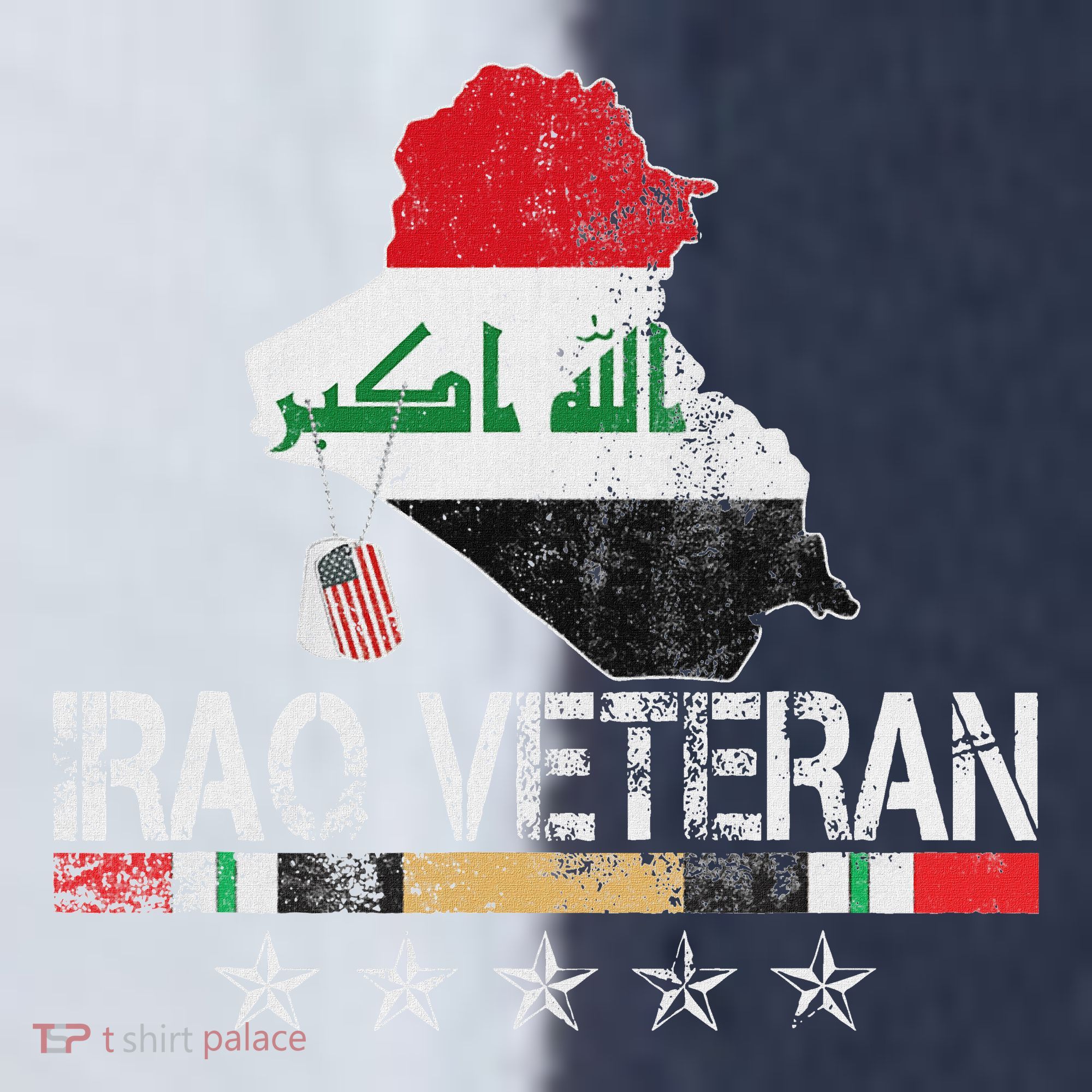 Iraq Veteran Iraq War Service Distressed Patriotic Sport-Tek Competitor United Soccer Jersey