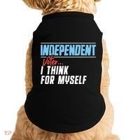Independent Voter I Think For Myself Doggie Tank thumb 0