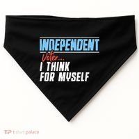 Independent Voter I Think For Myself USA-Made Doggie Bandana thumb 0