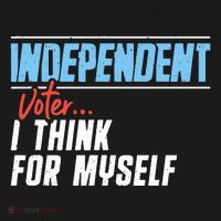 Independent Voter I Think For Myself Ornament thumb 1