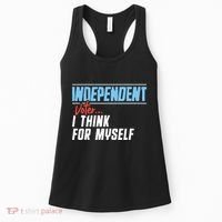 Independent Voter I Think For Myself Women's Tank Top thumb 0