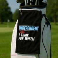 Independent Voter I Think For Myself Golf Towel thumb 2