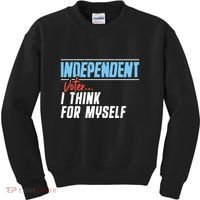 Independent Voter I Think For Myself Kids Sweatshirt thumb 0