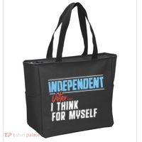 Independent Voter I Think For Myself Tote Bag thumb 2