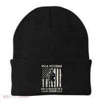 Im Veteran Not A Sucker Or A Loser Us Veteran Day Beanie thumb 0