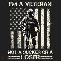 Im Veteran Not A Sucker Or A Loser Us Veteran Day Beanie thumb 2