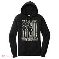 Im Veteran Not A Sucker Or A Loser Us Veteran Day Women's Hoodie thumb 0