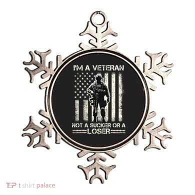 Im Veteran Not A Sucker Or A Loser Us Veteran Day Ornament