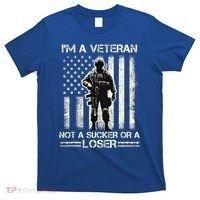 Im Veteran Not A Sucker Or A Loser Us Veteran Day T-Shirt thumb 0