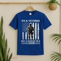 Im Veteran Not A Sucker Or A Loser Us Veteran Day T-Shirt thumb 2