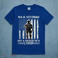Im Veteran Not A Sucker Or A Loser Us Veteran Day T-Shirt thumb 5
