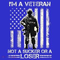 Im Veteran Not A Sucker Or A Loser Us Veteran Day Baby Bodysuit thumb 2