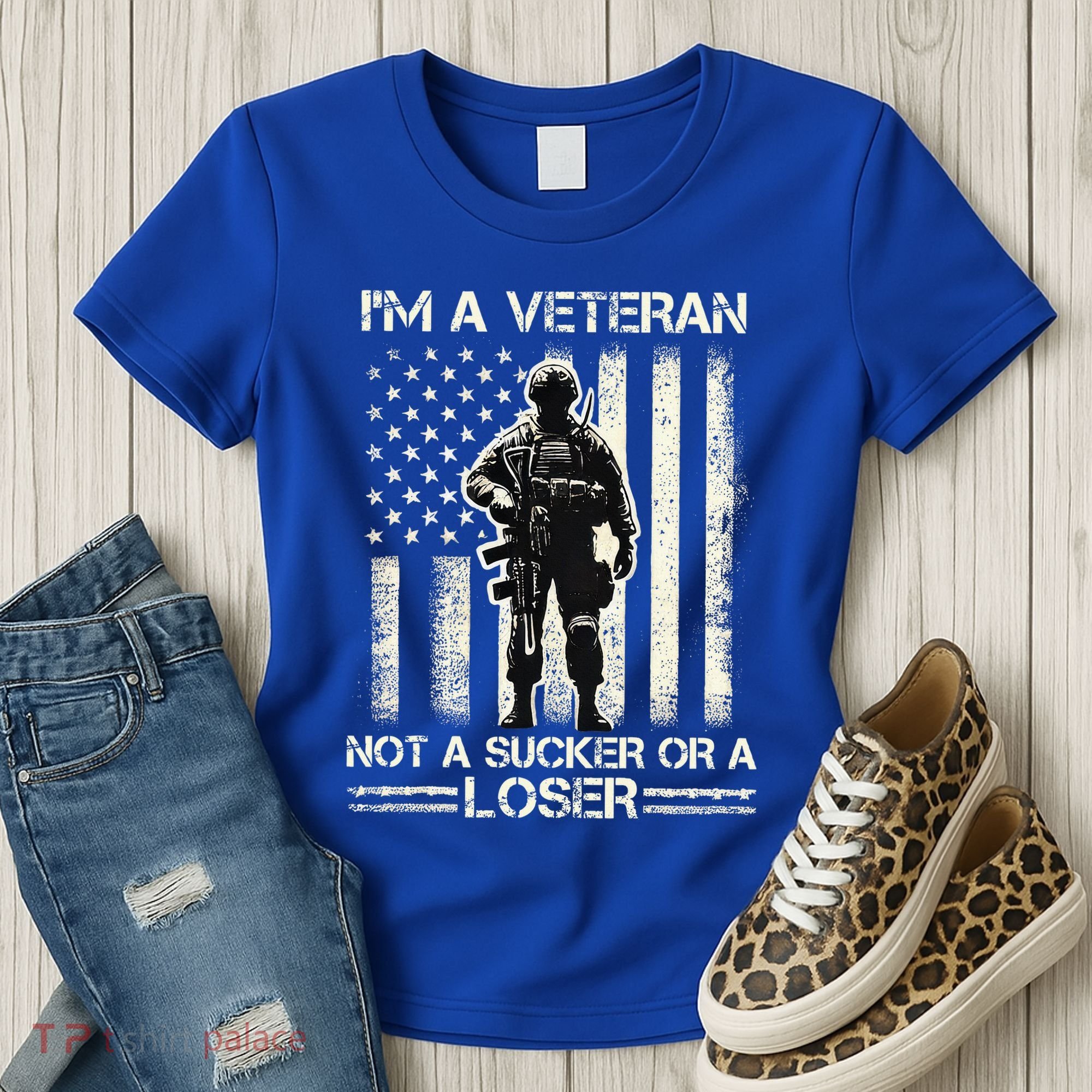 Im Veteran Not A Sucker Or A Loser Us Veteran Day Women's T-Shirt