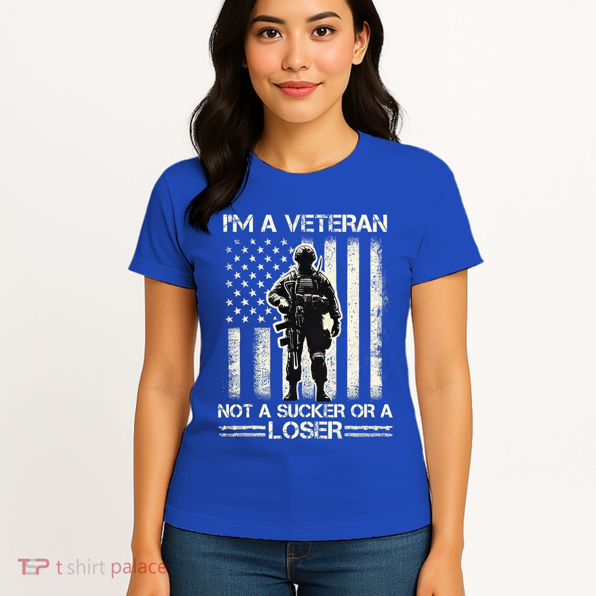 Im Veteran Not A Sucker Or A Loser Us Veteran Day Women's T-Shirt