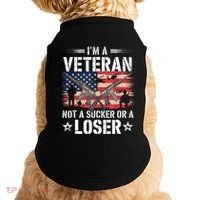 IM Veteran Not A Sucker Or A Loser Veteran Military Doggie Tank thumb 0