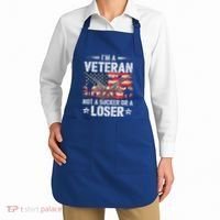 IM Veteran Not A Sucker Or A Loser Veteran Military Apron thumb 2