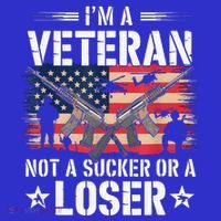 IM Veteran Not A Sucker Or A Loser Veteran Military Women's Tank Top thumb 5
