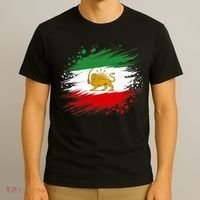Iran Vintage Persian Lion And Sun Flag T-Shirt thumb 3