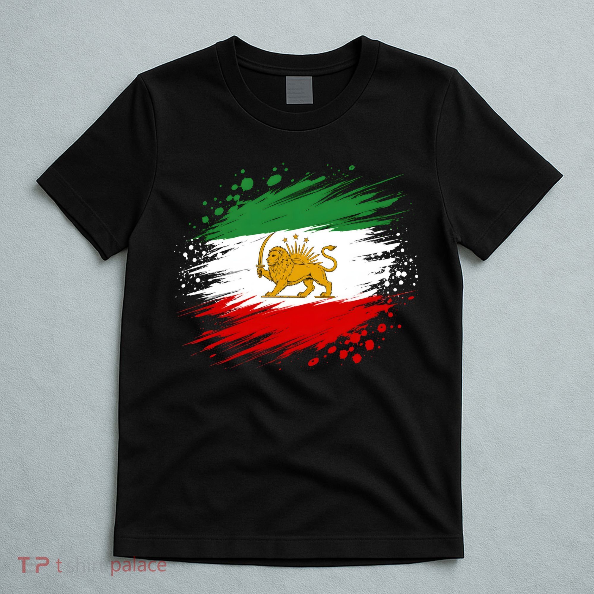 Iran Vintage Persian Lion And Sun Flag T-Shirt
