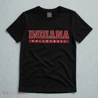Indiana Volleyball Red Vintage Text T-Shirt thumb 5
