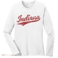 Indiana Varsity Script Classics Sports Women's Long Sleeve Shirt thumb 0