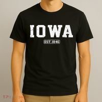 Iowa Vintage State Athletic Style T-Shirt thumb 3