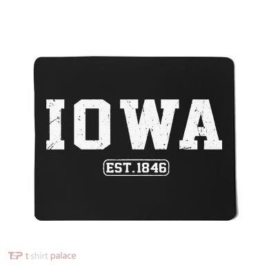 Iowa Vintage State Athletic Style Mousepad