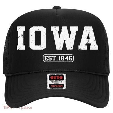 Iowa Vintage State Athletic Style Hat