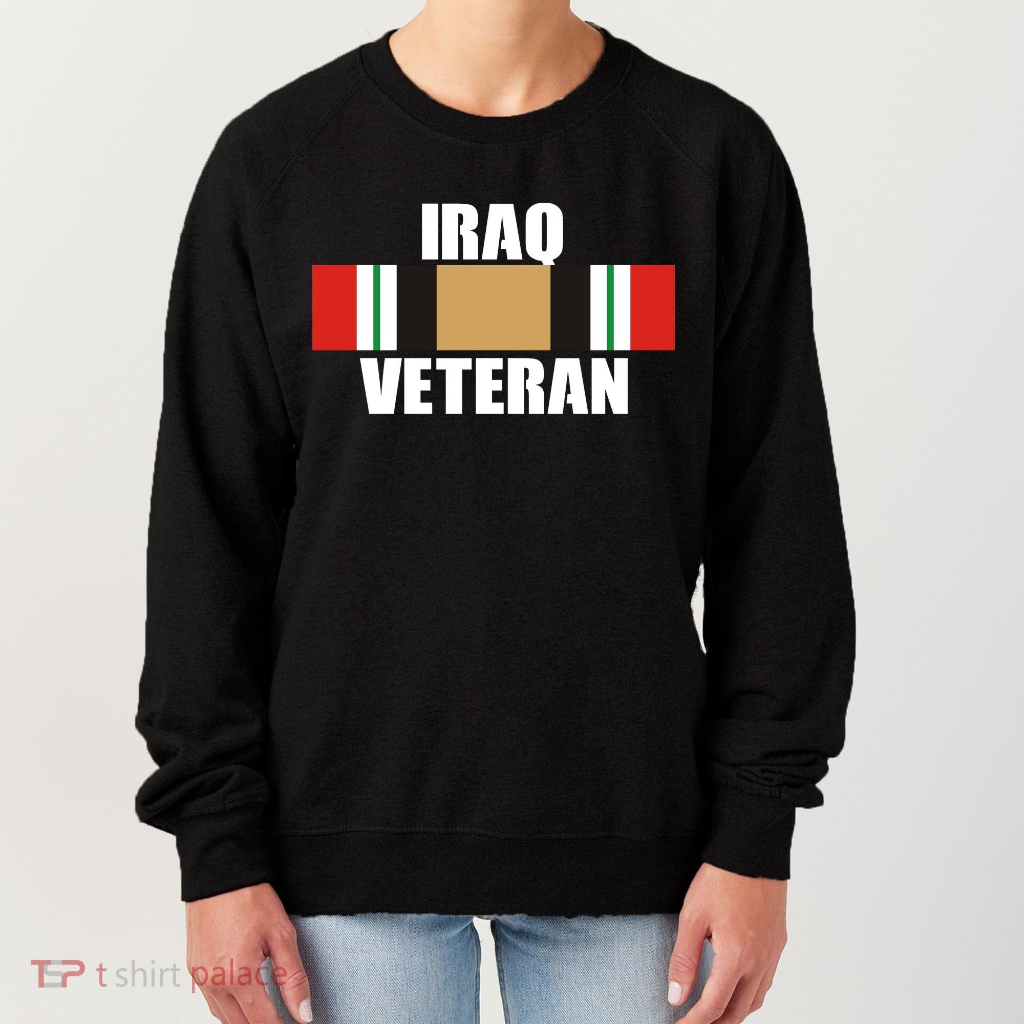 Iraq Veteran Stripe Badge Women's Sweatshirt