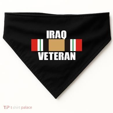 Iraq Veteran Stripe Badge USA-Made Doggie Bandana
