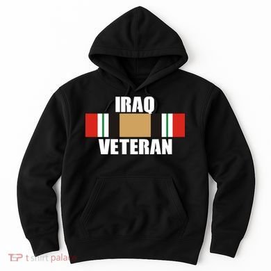 Iraq Veteran Stripe Badge Hoodie