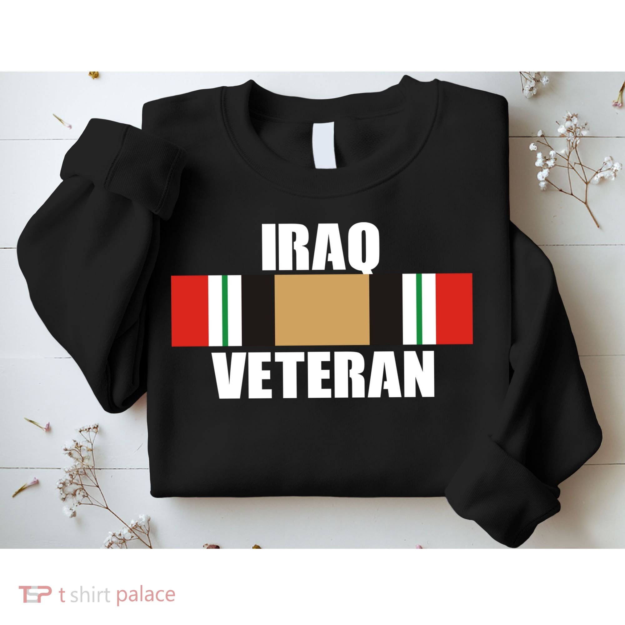 Iraq Veteran Stripe Badge Sweatshirt