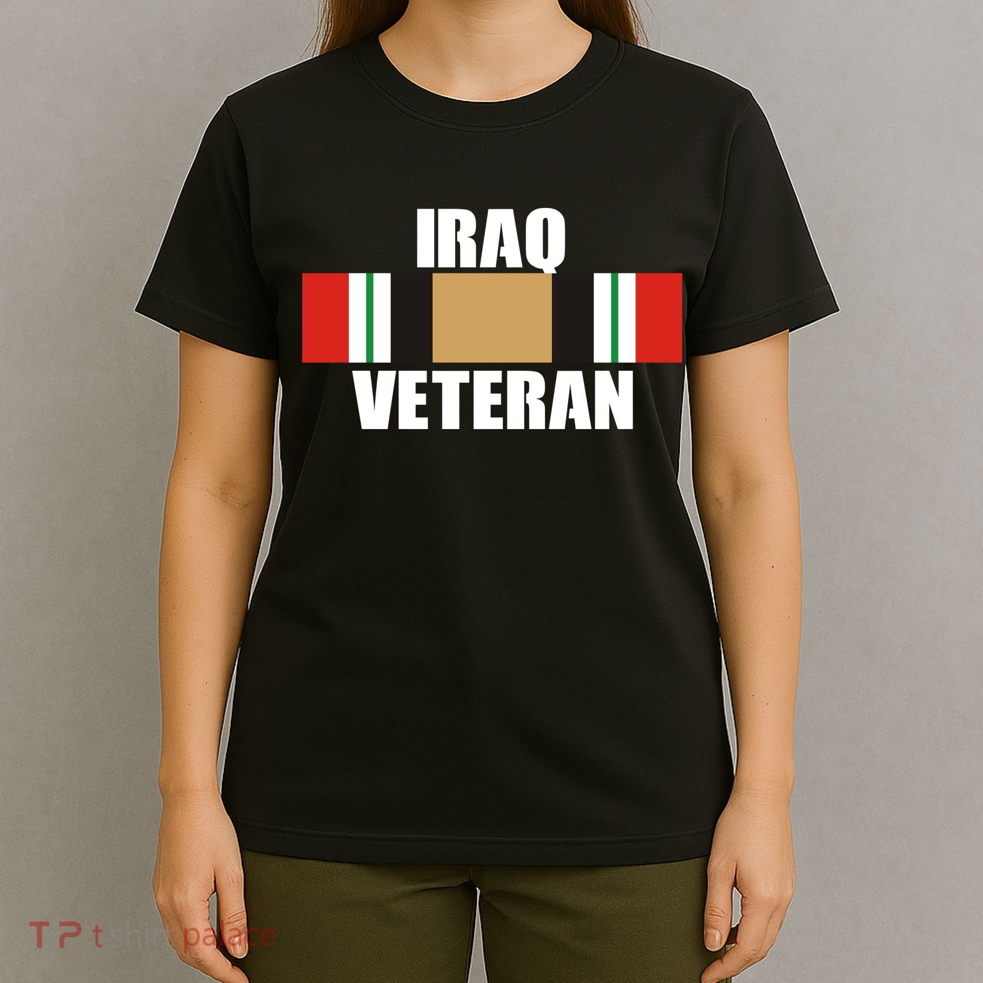 Iraq Veteran Stripe Badge T-Shirt