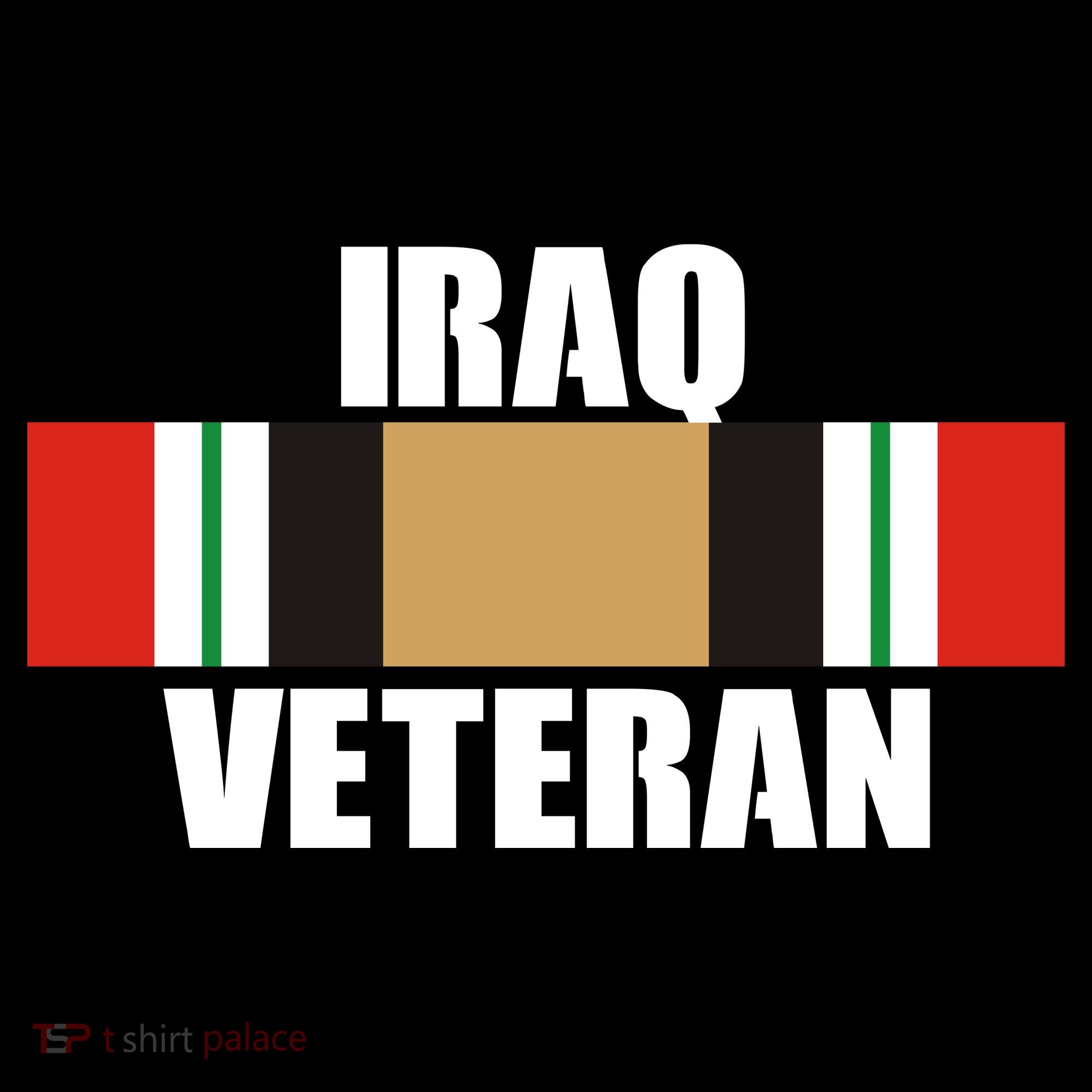 Iraq Veteran Stripe Badge T-Shirt
