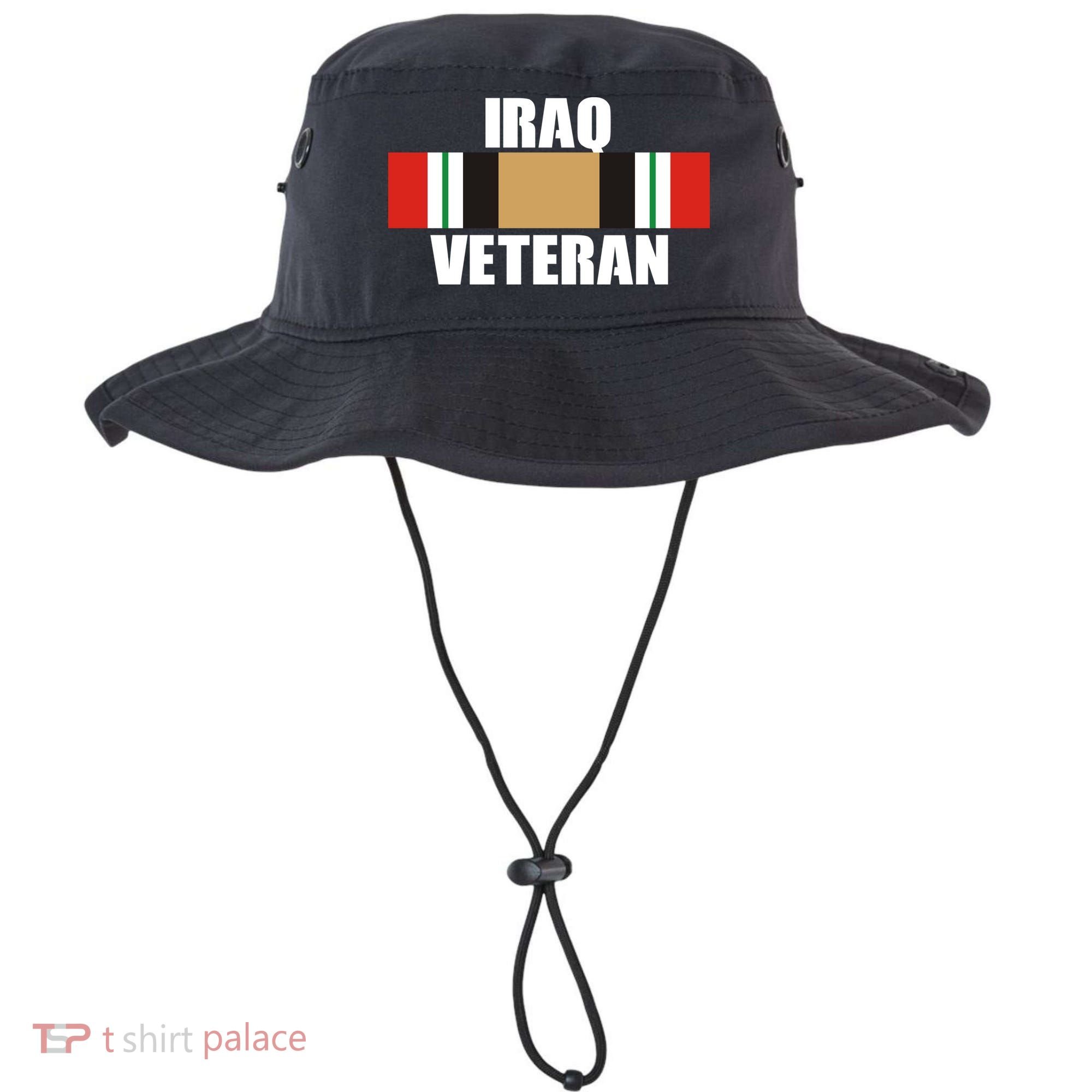 Iraq Veteran Stripe Badge Bucket Hat