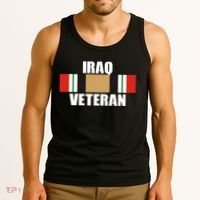 Iraq Veteran Stripe Badge Tank Top thumb 3