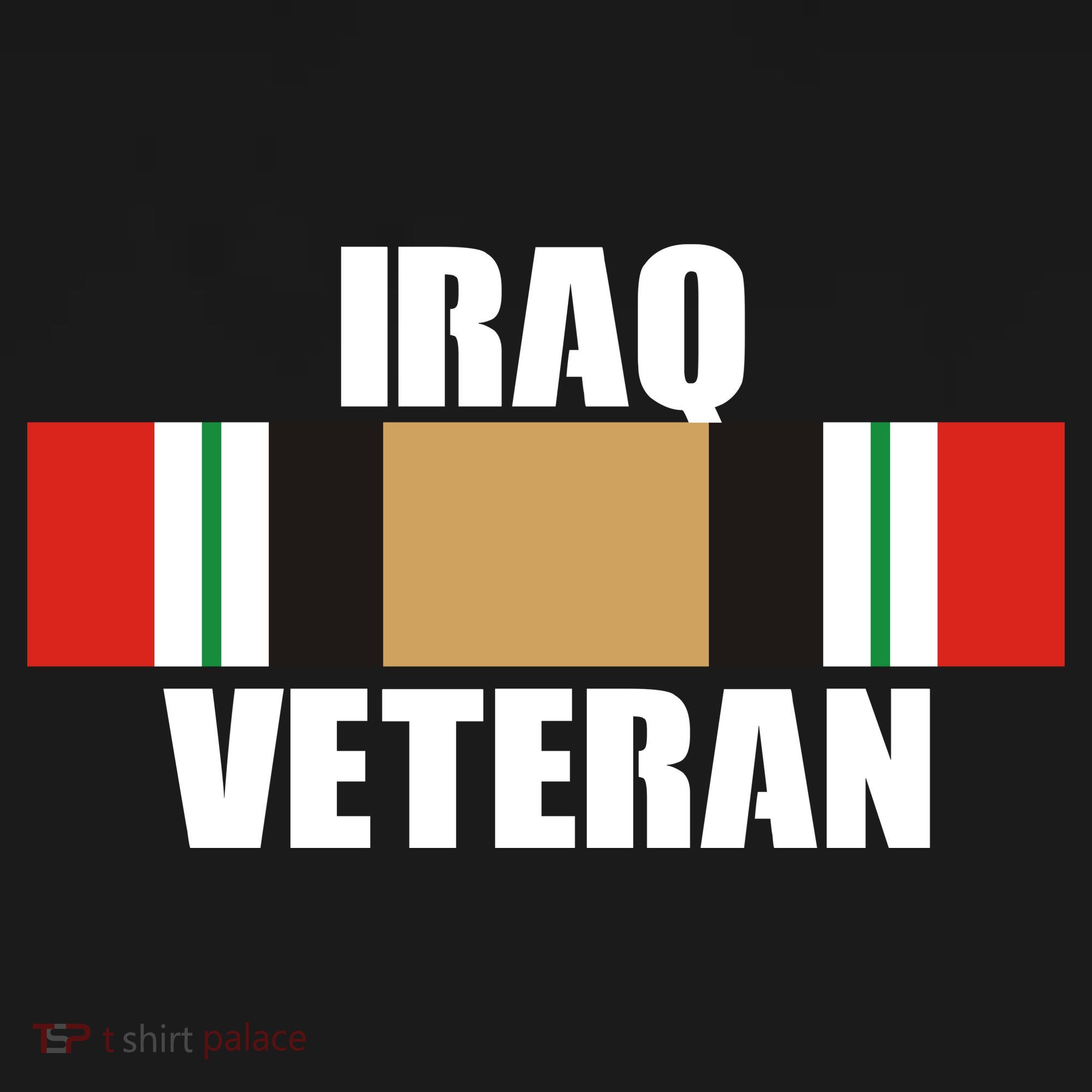 Iraq Veteran Stripe Badge Tank Top