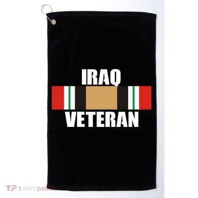 Iraq Veteran Stripe Badge Golf Towel