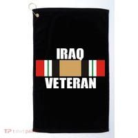 Iraq Veteran Stripe Badge Golf Towel thumb 0