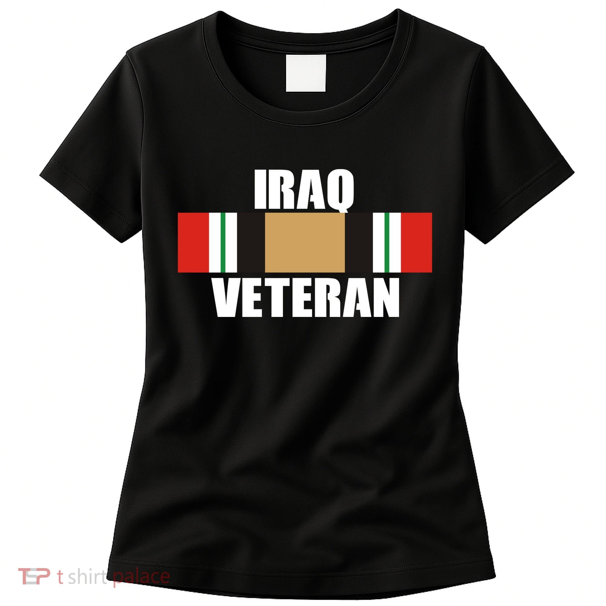 Iraq Veteran Stripe Badge Women's T-Shirt