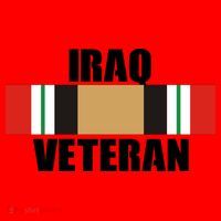 Iraq Veteran Stripe Badge Santa Hat thumb 1
