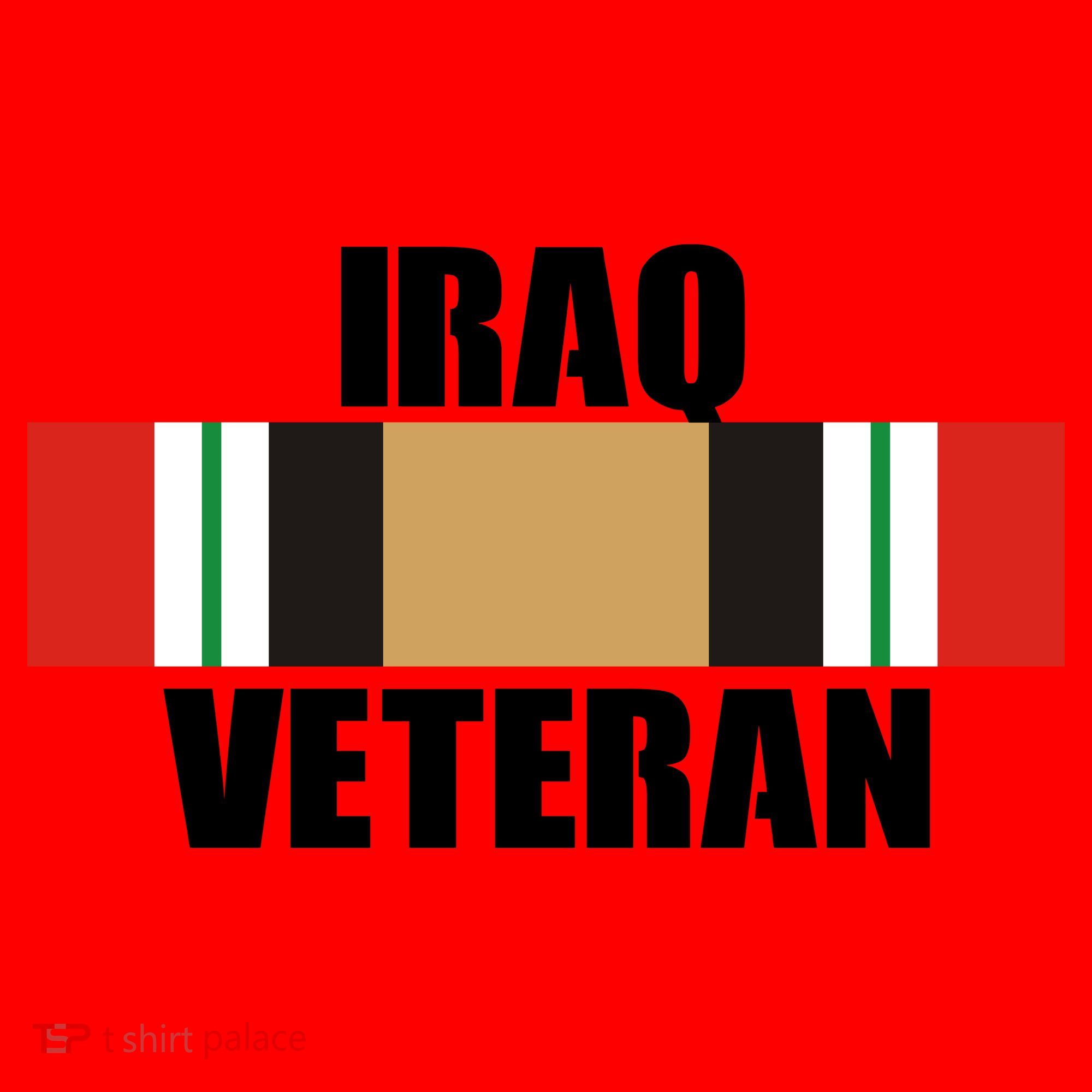 Iraq Veteran Stripe Badge Santa Hat