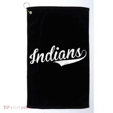 Indians Vintage Team Logo Golf Towel