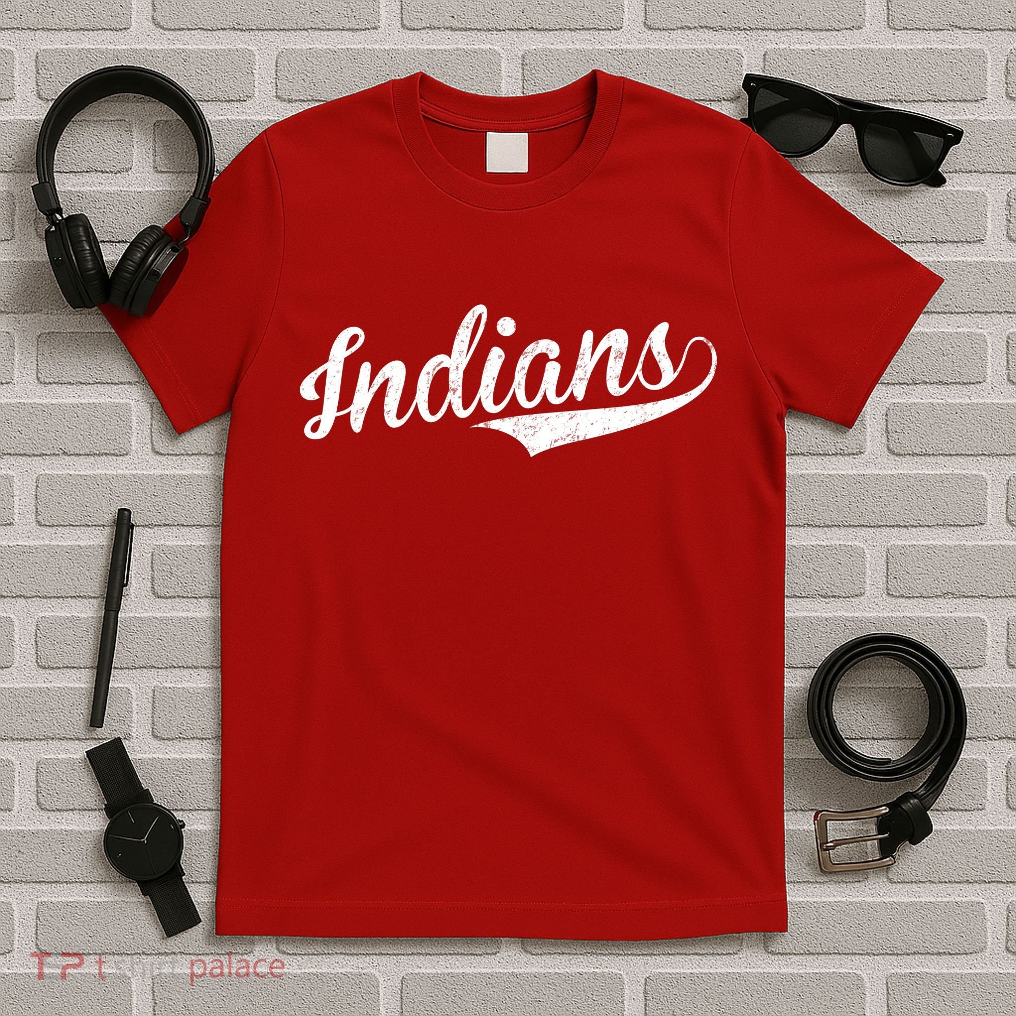 Indians Vintage Team Logo T-Shirt