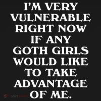 I'm Very Vulnerable Right Now Funny Goth Humor Quote Women's Hoodie thumb 2