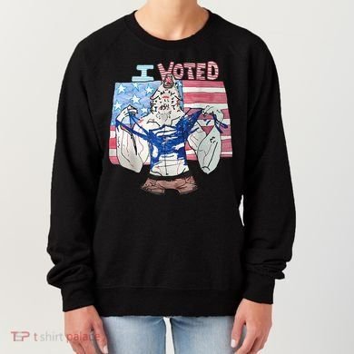 I Voted Werewolf Funny Women's Sweatshirt