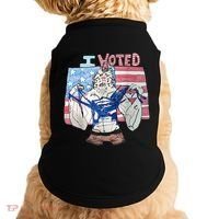 I Voted Werewolf Funny Doggie Tank thumb 0
