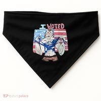 I Voted Werewolf Funny USA-Made Doggie Bandana thumb 0