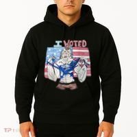 I Voted Werewolf Funny Hoodie thumb 2